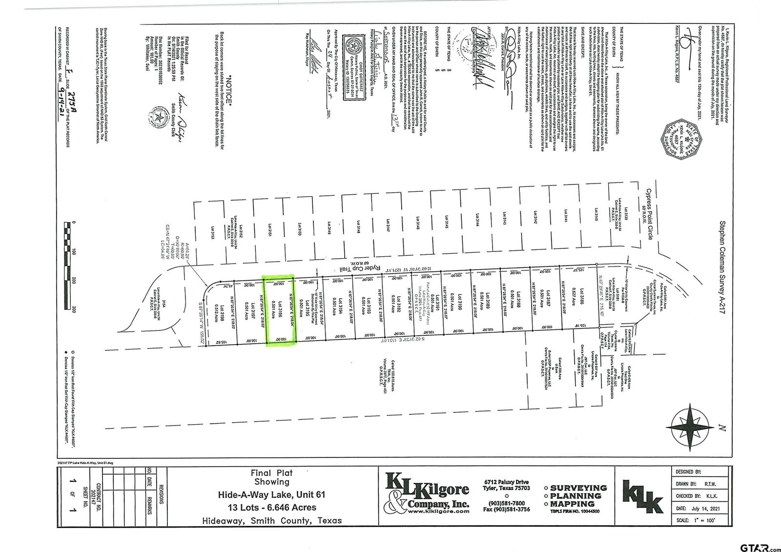 Property Photo:  75 Ryder Cup Trail  TX 75771 