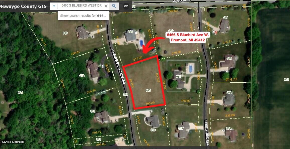 Property Photo:  6466 S Bluebird Avenue W  MI 49412 