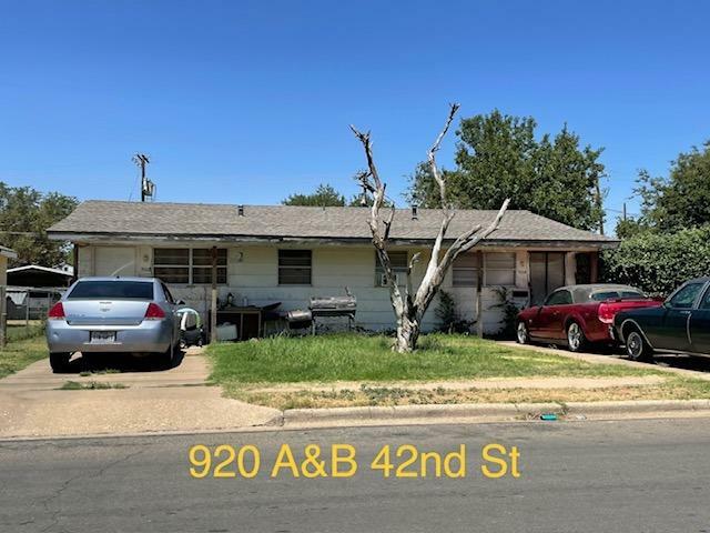 Property Photo:  920 42nd Street A&Ampb  TX 79412 