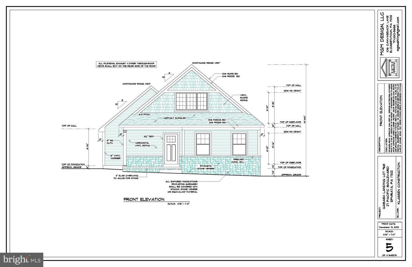 Property Photo:  27 Pacific Boulevard ..........(Lot #68)  PA 17522 