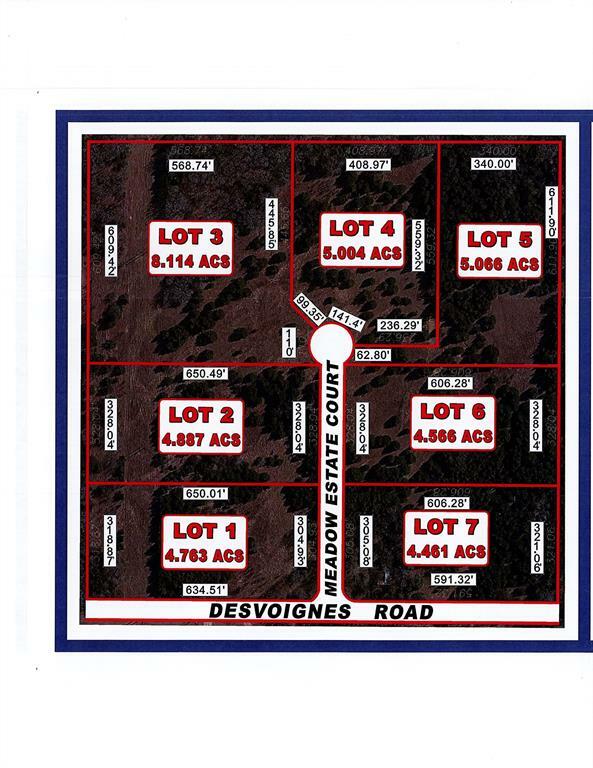 Property Photo: Lt 1 Meadows Estate Court TX 75020