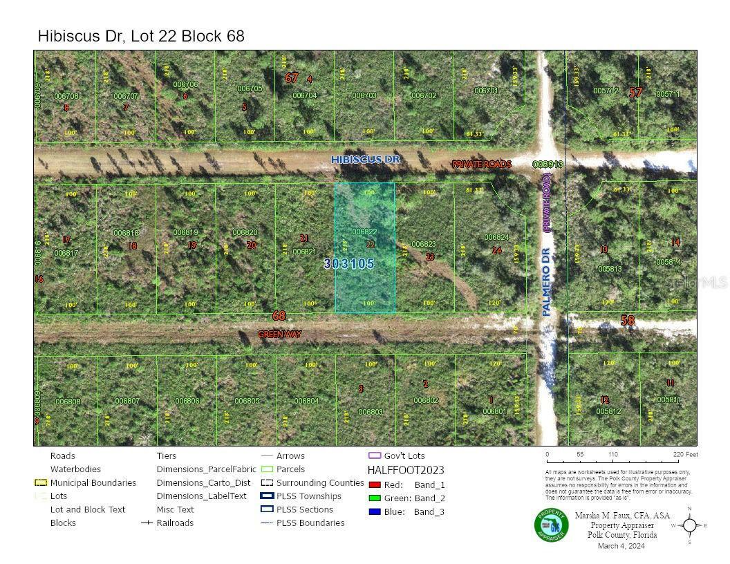 Property Photo:  Lot #22, Block 68 Hibiscus Drive  FL 33855 