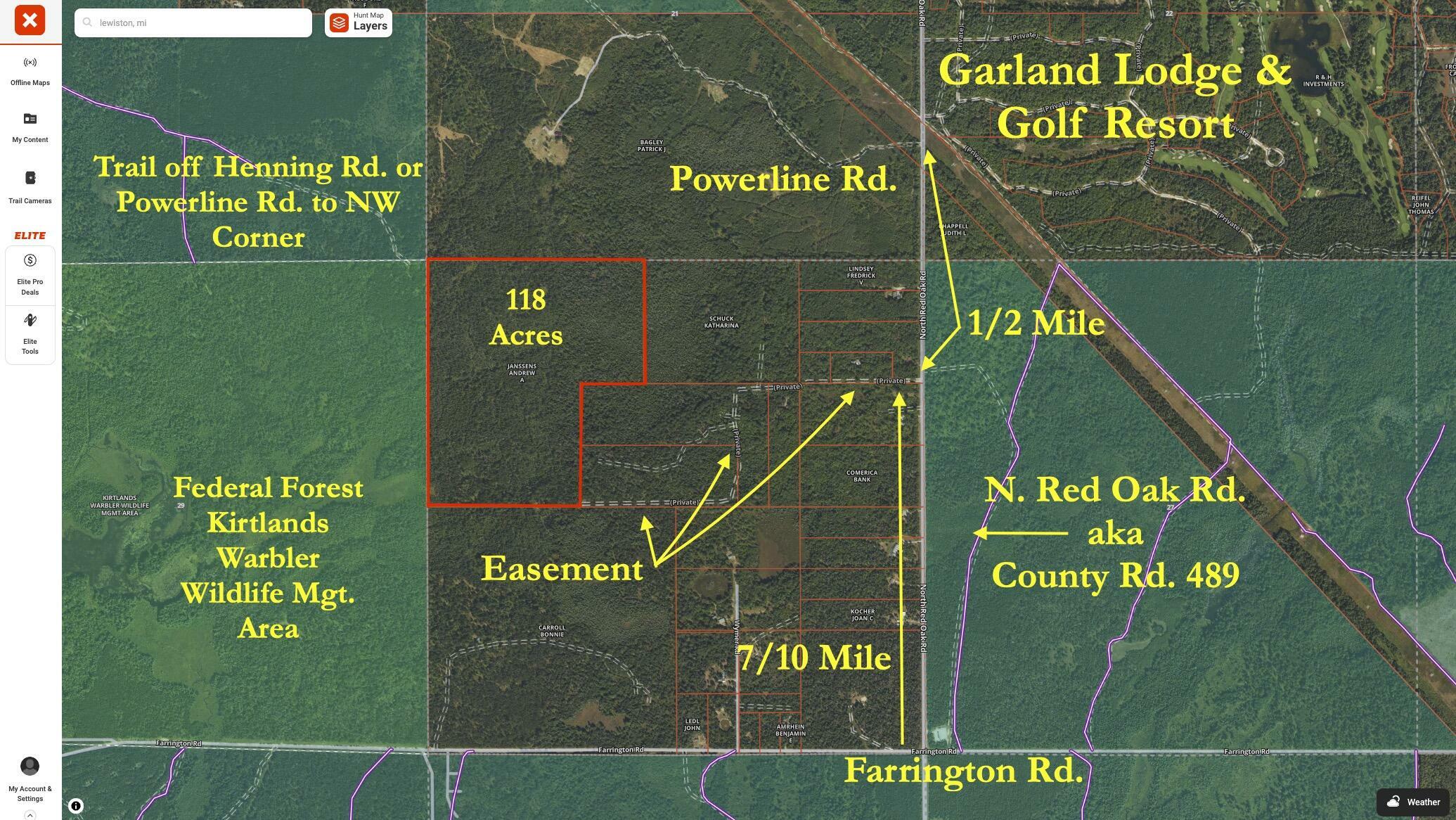 Property Photo: 4085 N Red Oak Road MI 49756