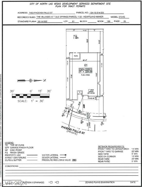 Property Photo:  7453 Phoenix Falls Street Lot 61  NV 89084 