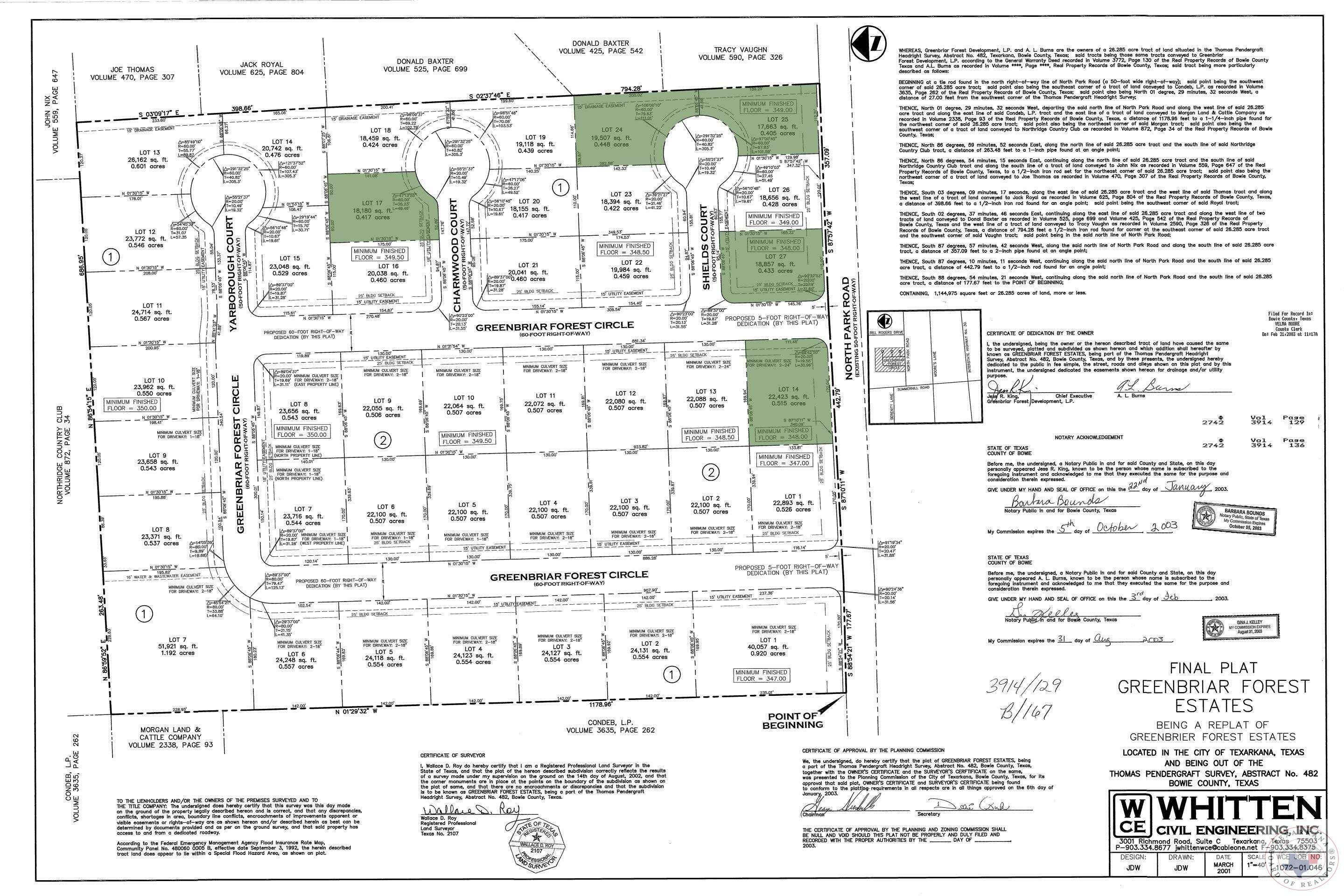 Property Photo:  0 Greenbriar Lot 14  TX 75503 