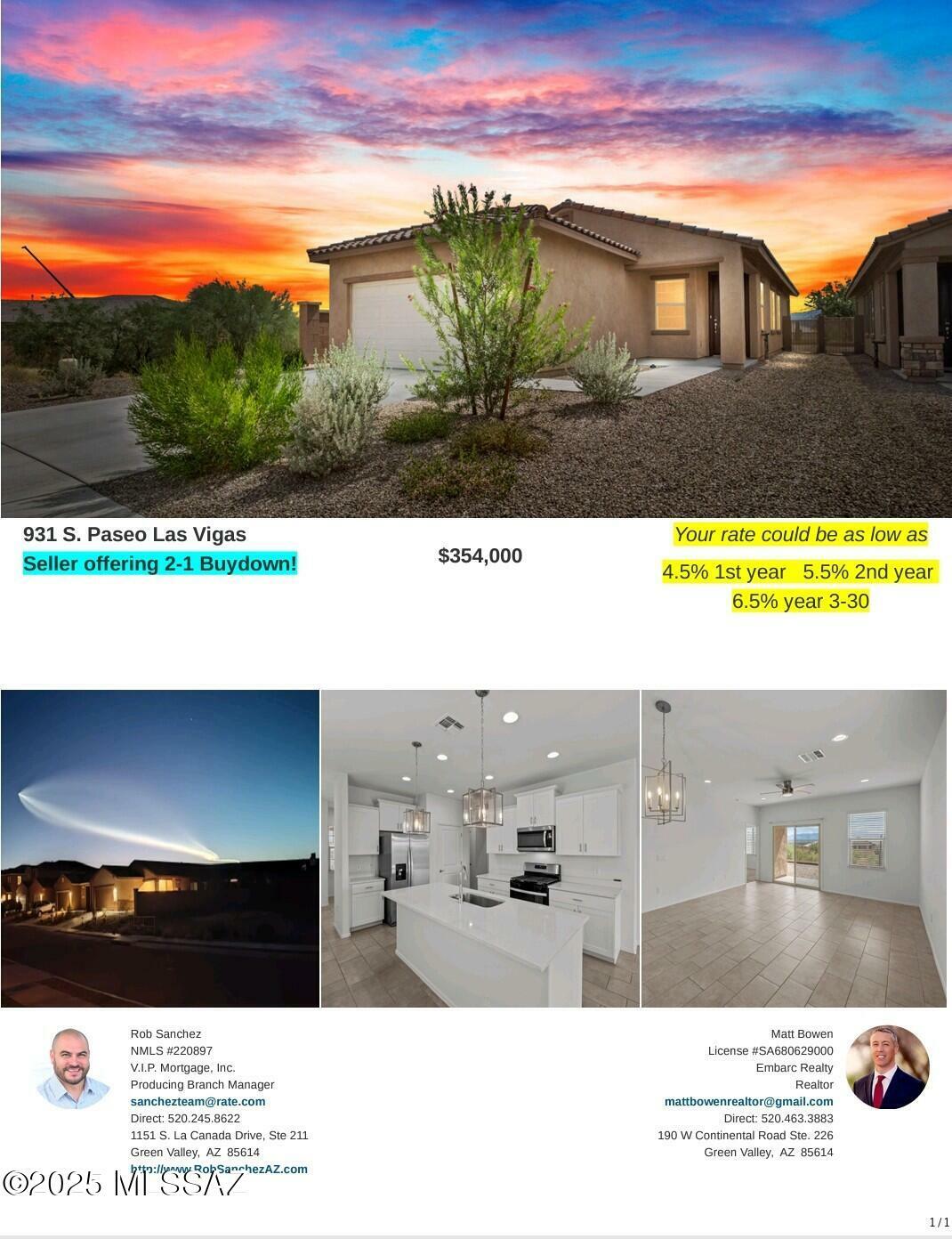 Property Photo: 931 S Paseo Las Vigas AZ 85629