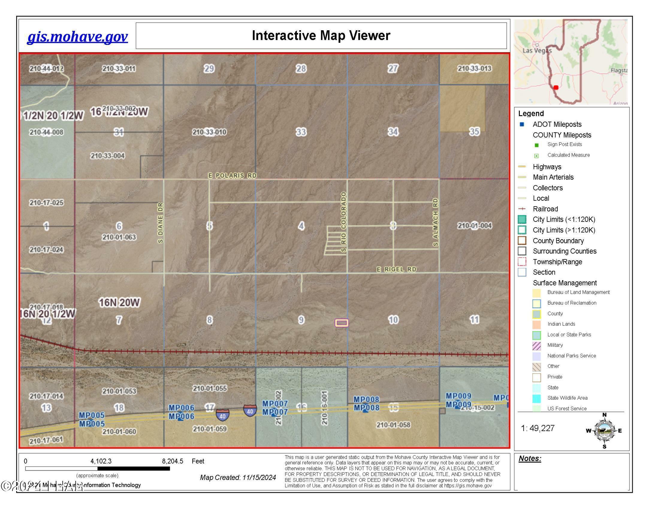 Property Photo: 1.5 South Of Polaris Rd AZ 86436