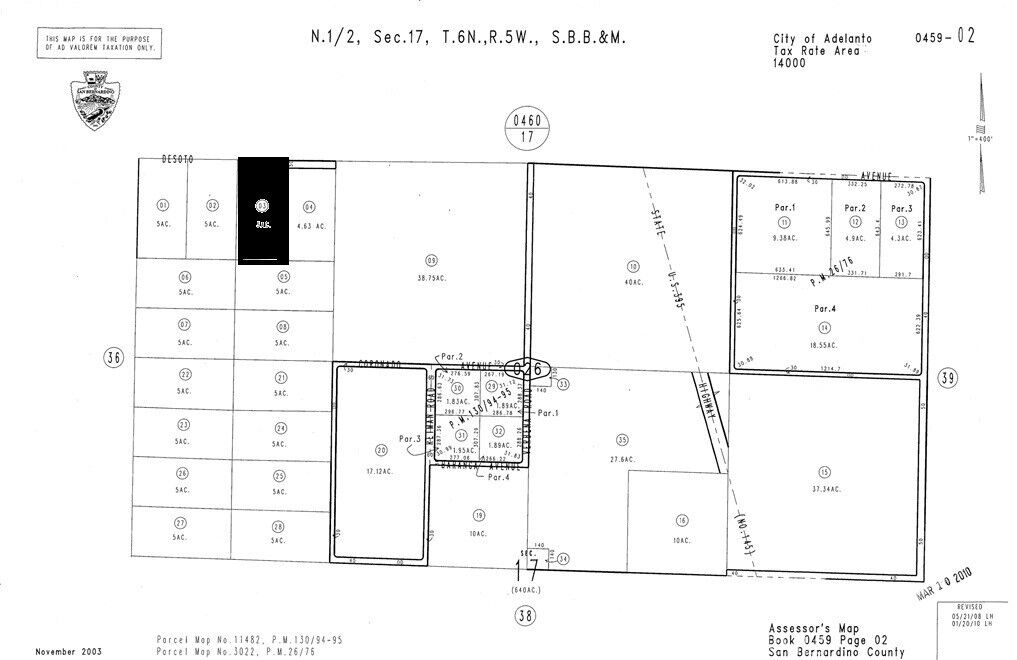 Property Photo:  0 Aka De Soto Avenue  CA 92301 