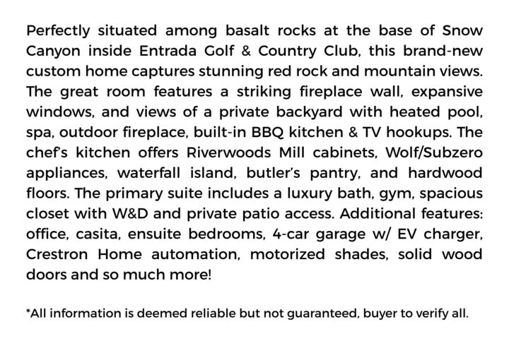 Property Photo: 2031 N Lava Rock Cir UT 84770