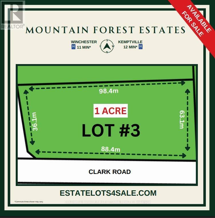 Property Photo: 10436 Clark Road Lot 3 ON K0E 1S0