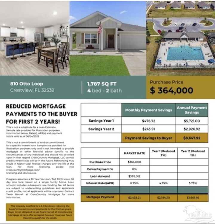 Property Photo:  810 Otto Loop  FL 32539 