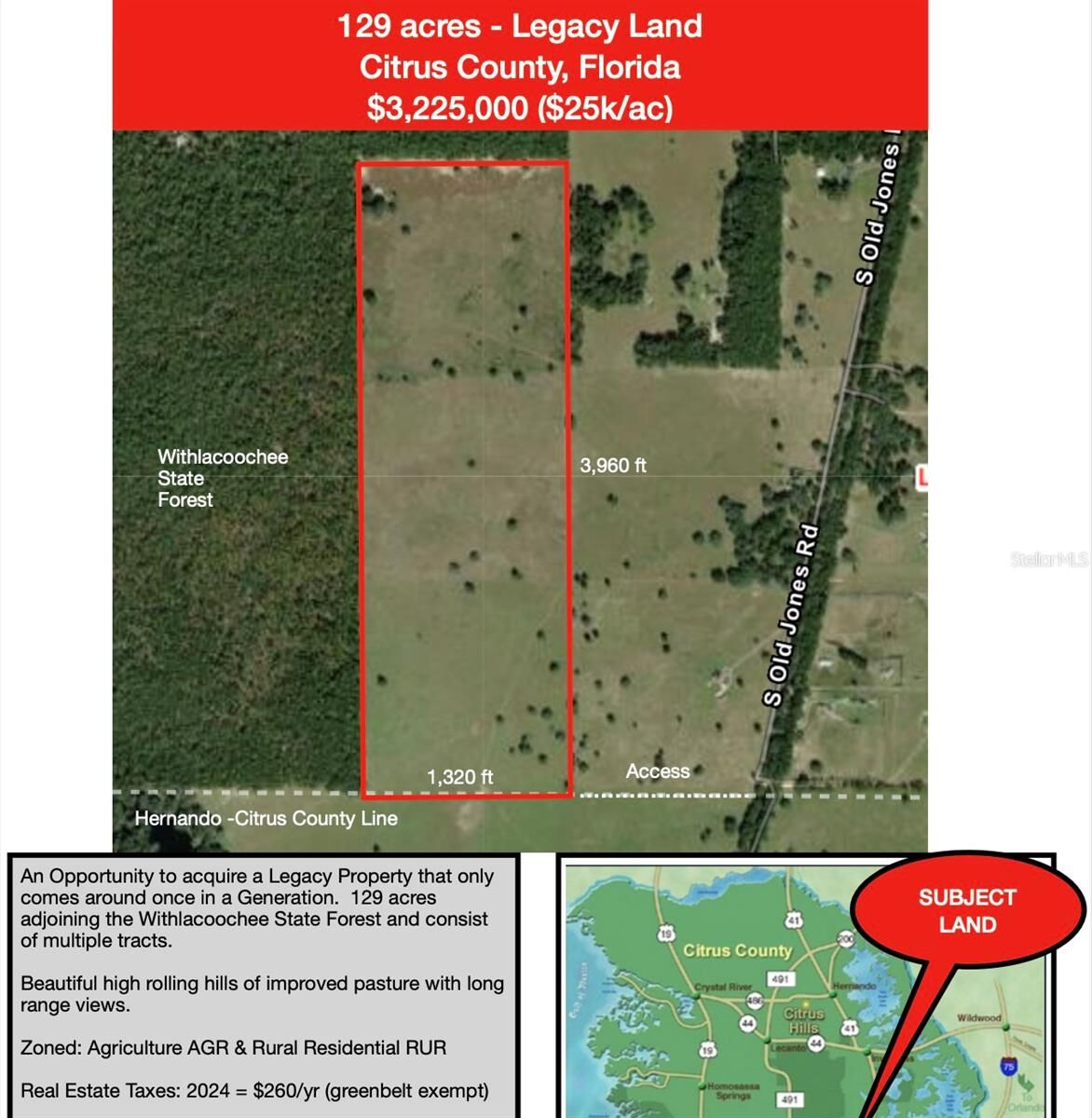 Property Photo: S Old Jones Rd Road FL 34436