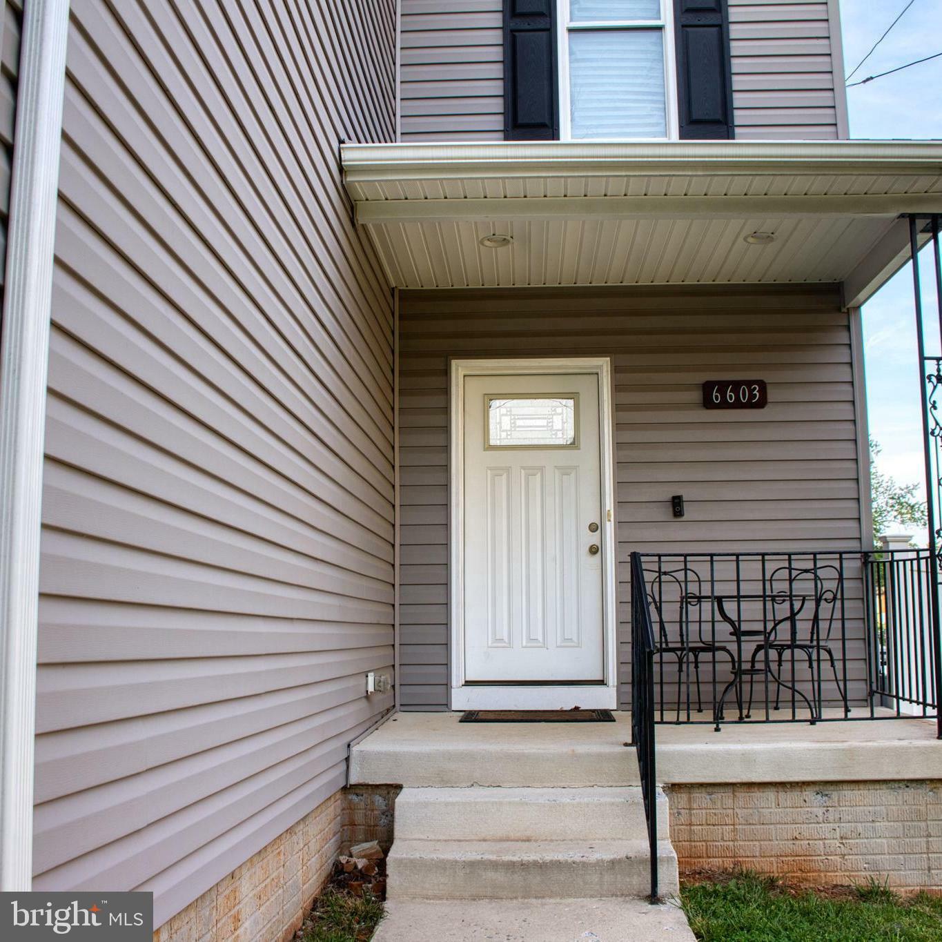 Property Photo: 6603 Mt Vernon Avenue MD 21215