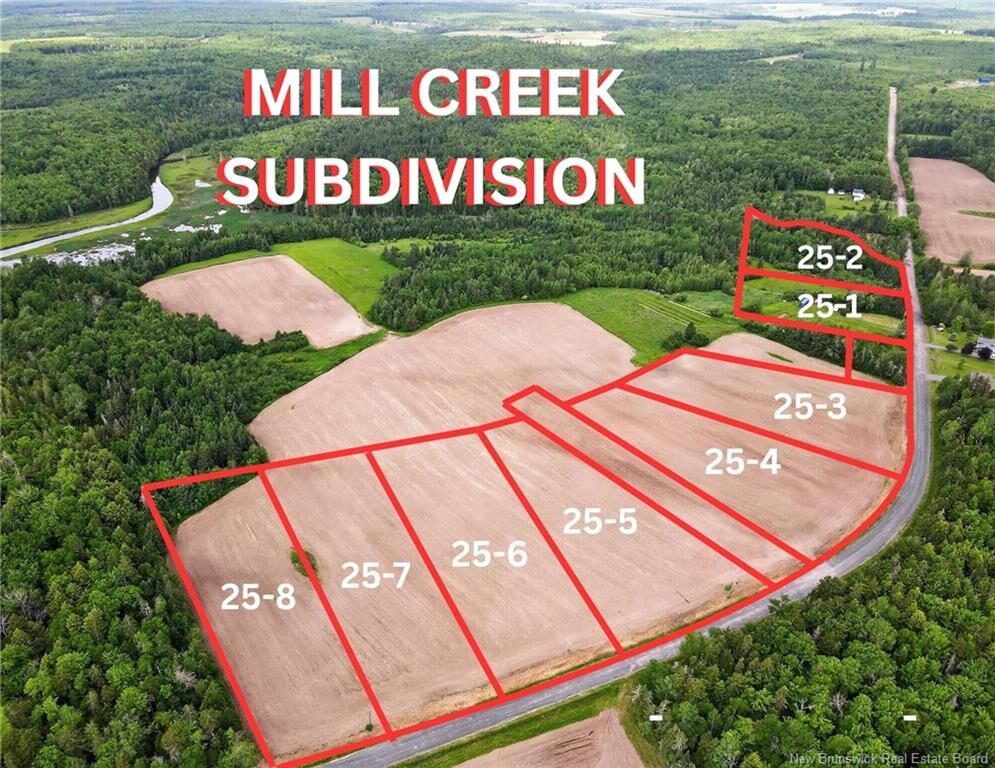 Property Photo:  Lot 25-1 Mill Creek Road  NB E4S 4H5 