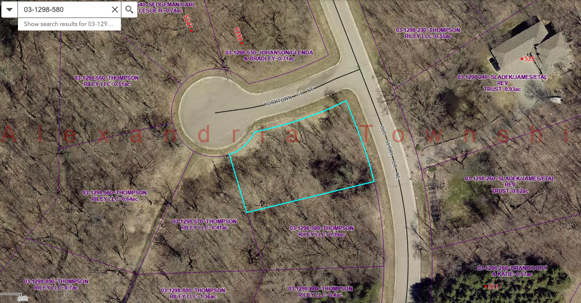 Property Photo:  Lot 13 Block 2 Yorktown Court NE  MN 56308 
