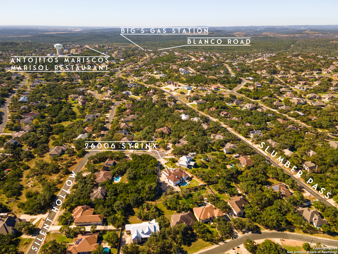 Property Photo:  26006 Syrinx  TX 78260 