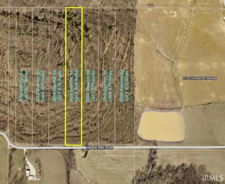 Property Photo:  3626 Doerner Road  IN 47619 