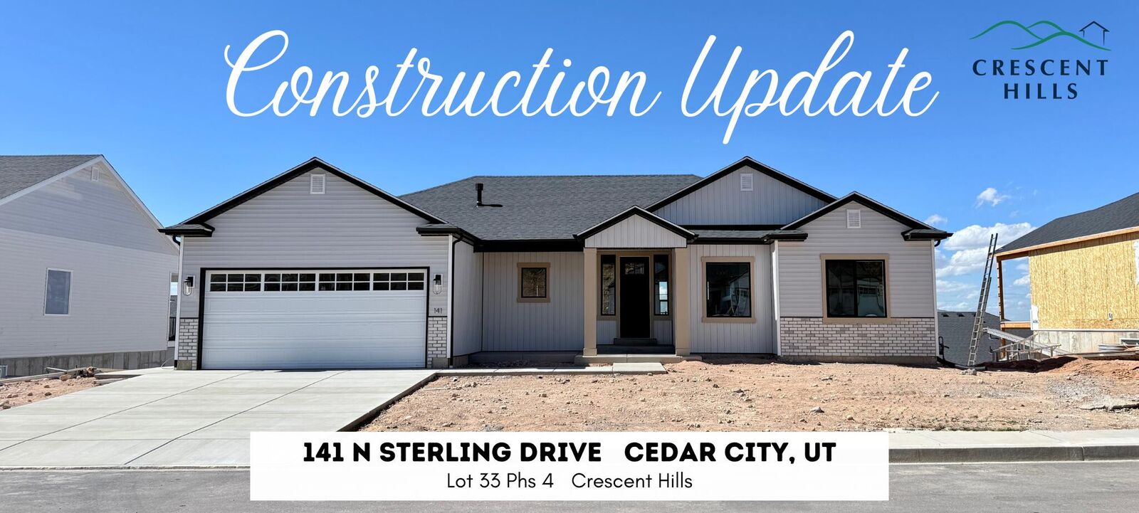 Property Photo:  141 N Sterling Dr (Lot 33 Phs 4 Crescent Hills)  UT 84720 