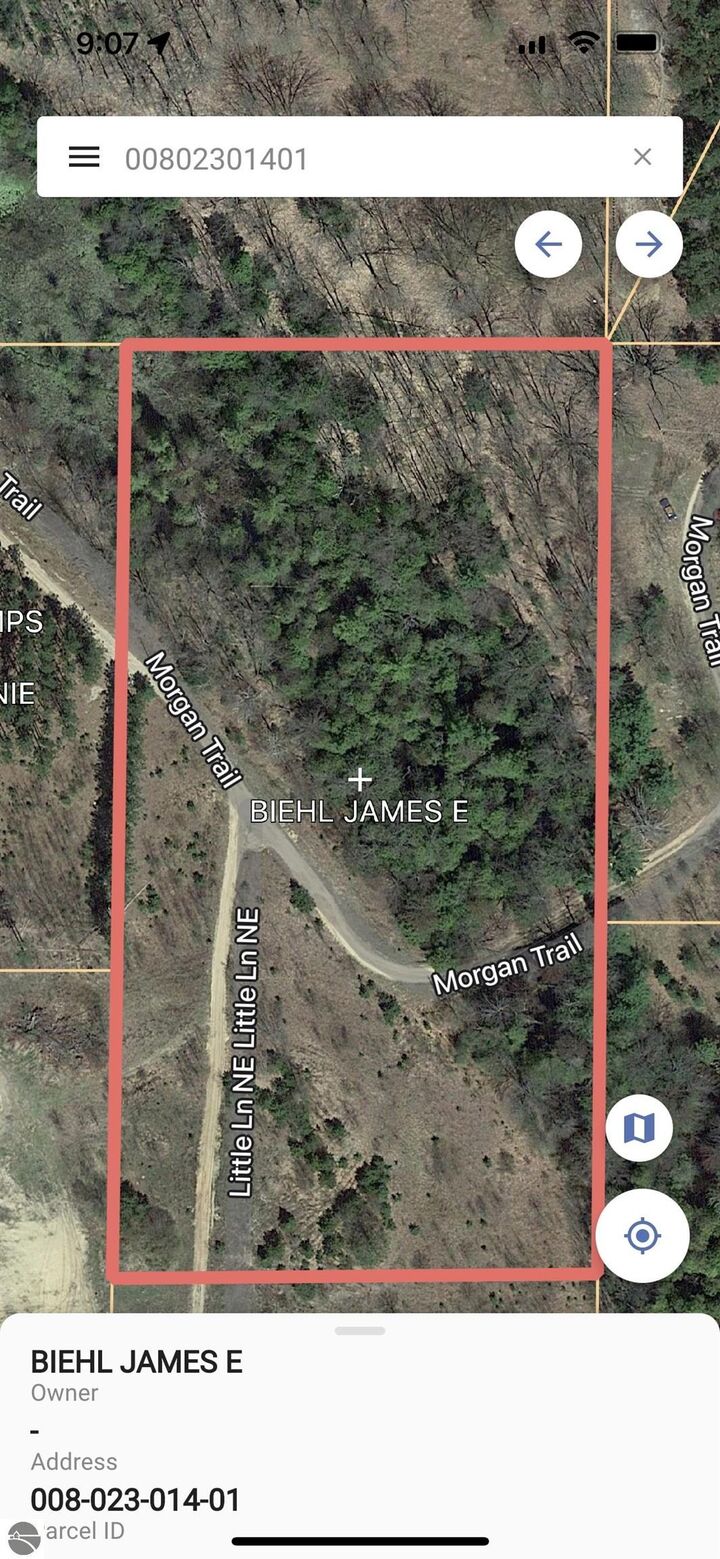 Property Photo: 5 Acres Little Lane MI 49646