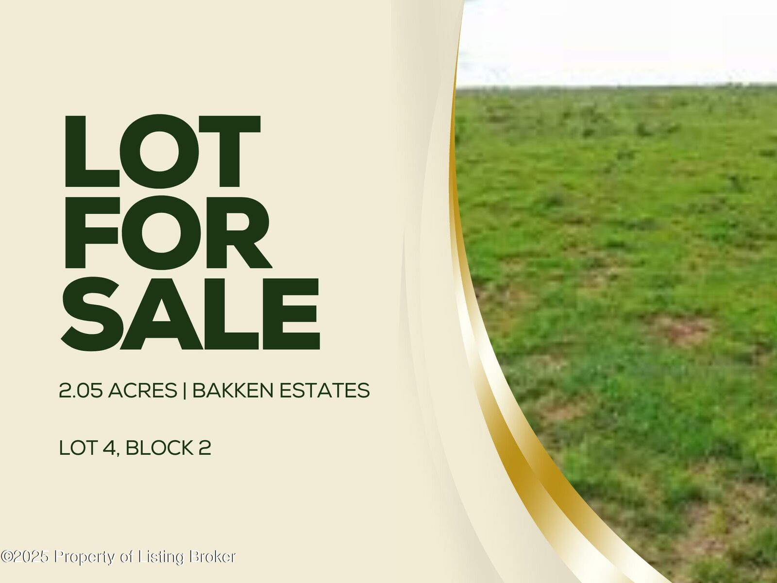Property Photo:  L4 B2, Bakken Estates  ND 58601 
