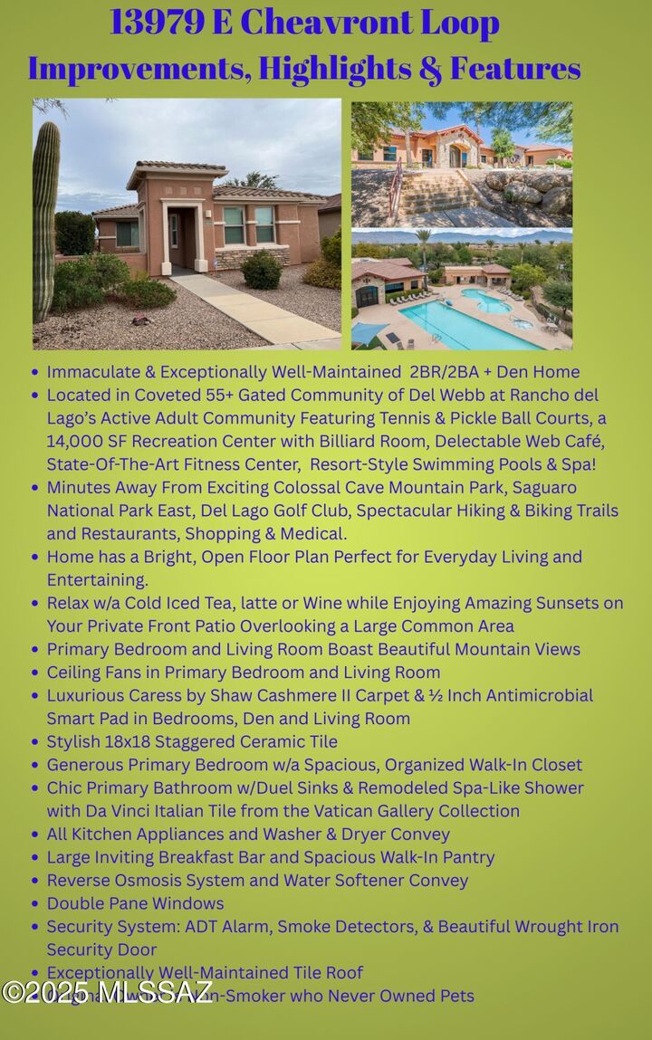 Property Photo:  13979 E Cheavront Loop  AZ 85641 
