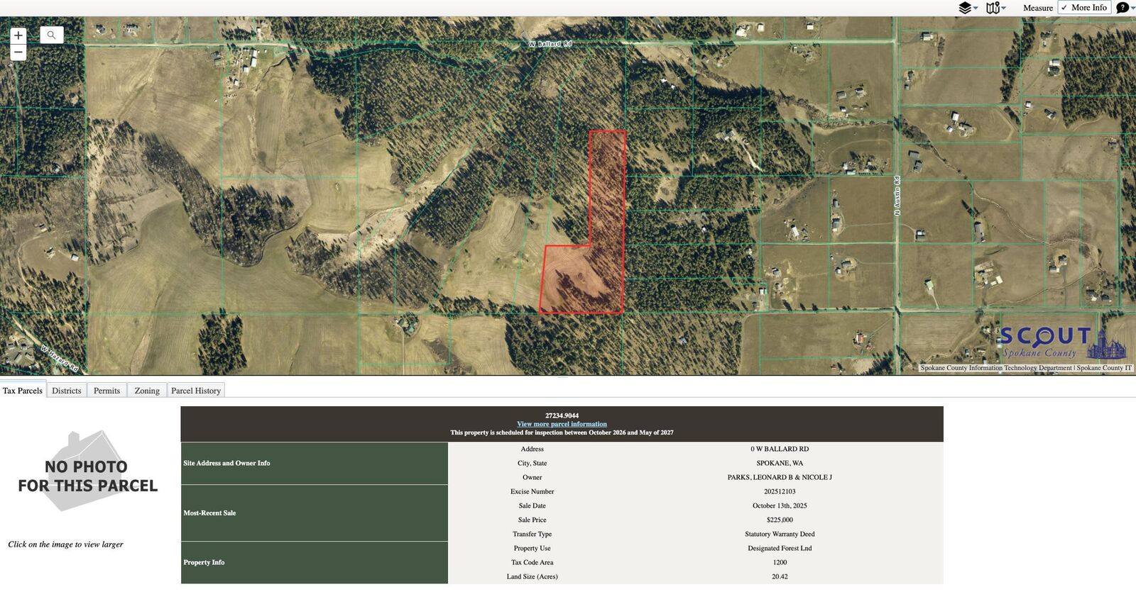 Property Photo:  Nka W Ballard Rd Lot 2-C  WA 99208 
