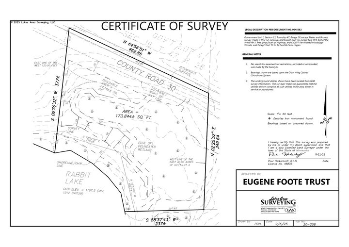 Property Photo:  Tbd County Road 30  MN 56431 