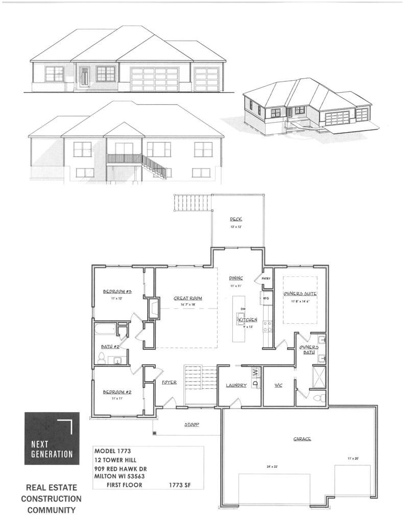 Property Photo: 909 Red Hawk Drive WI 53563