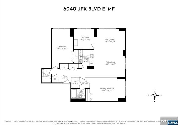 Property Photo:  6040 Boulevard East Boulevard Mezz-Gf  NJ 07093 