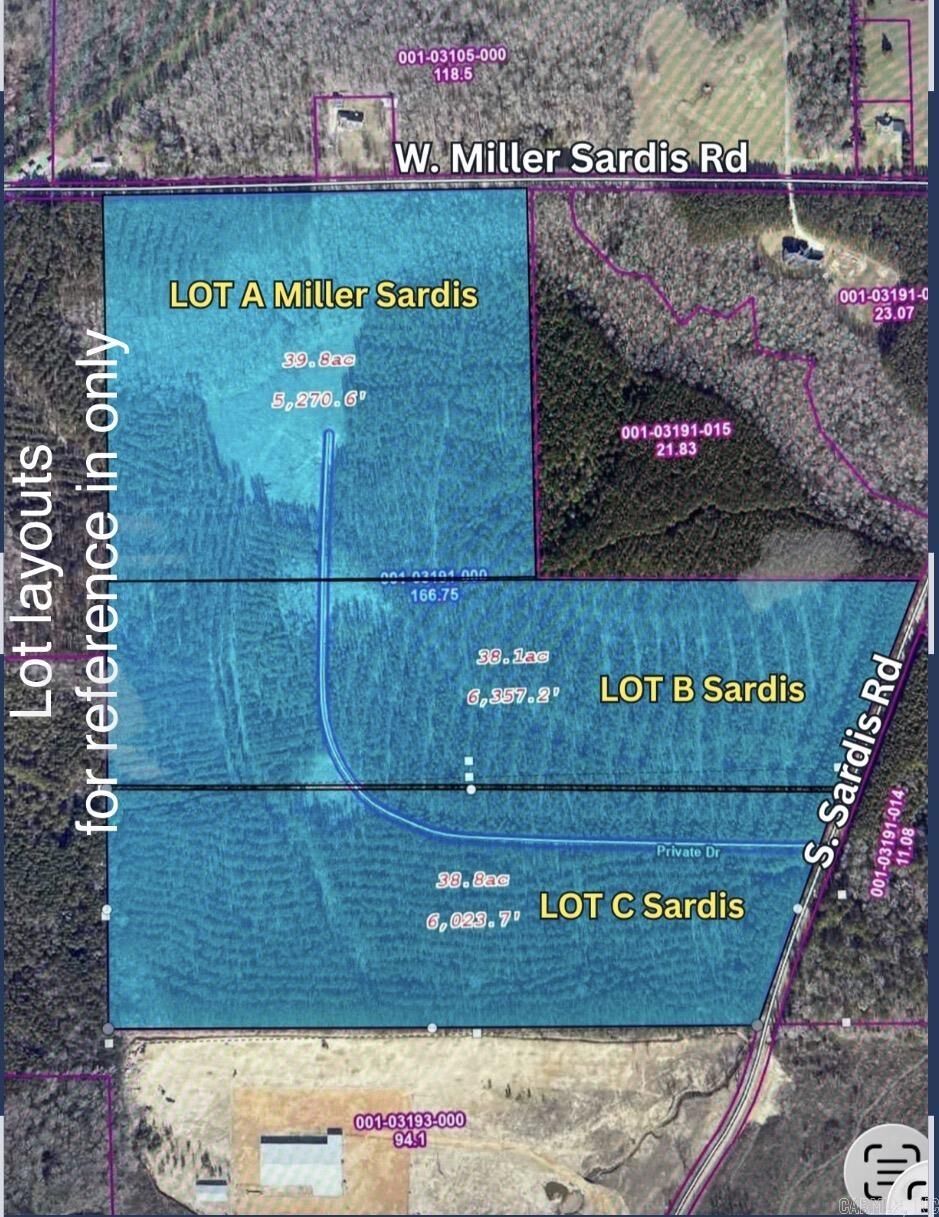 Property Photo:  40 Acres S Sardis- Lot B Road  AR 72011 