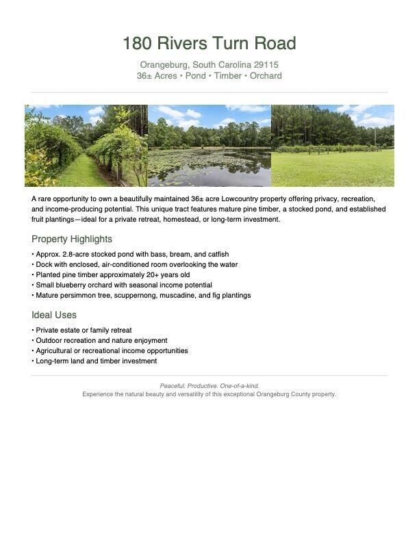 Property Photo:  180 Rivers Turn Road  SC 29115 