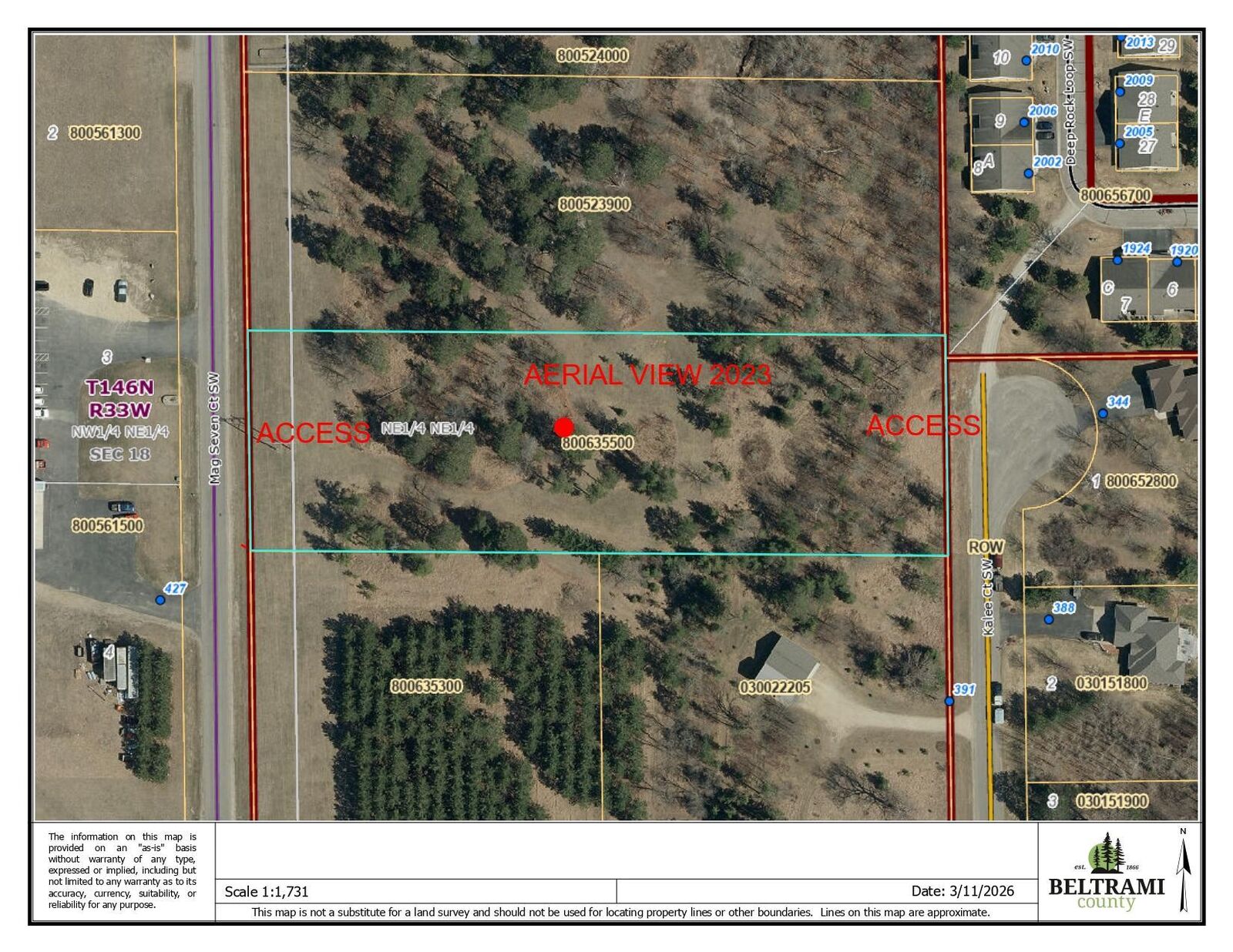 Property Photo: Tbd Mag Seven Court SW MN 56601