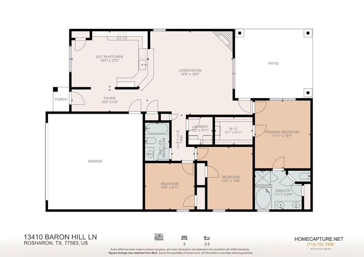 Property Photo:  13410 Baron Hill Lane  TX 77583 