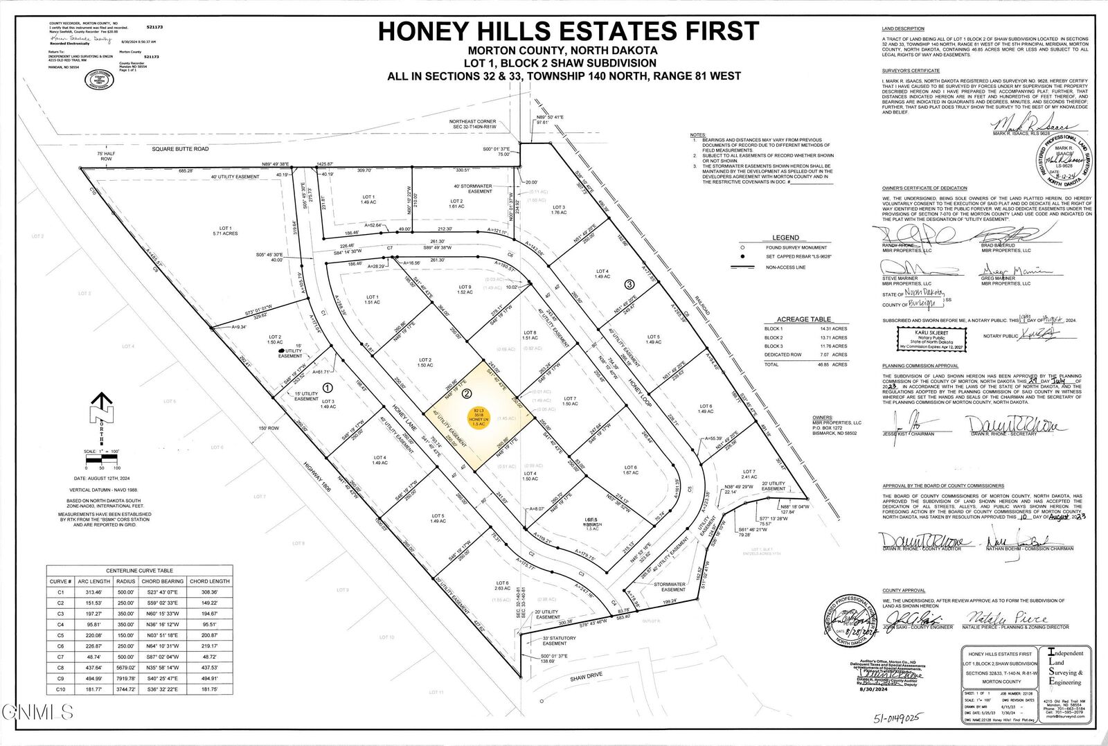 Property Photo:  3518 Honey Lane  ND 58554 