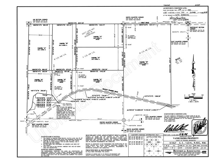 Property Photo:  Nka Malloy Prairie Rd Parcel C, 03032.9050  WA 99004 