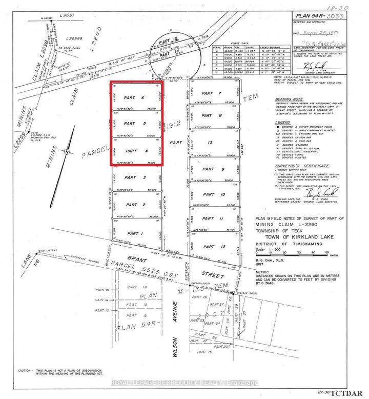 Property Photo:  Lots 4, 5 &Amp 6 Wilson Avenue  ON P2N 1H1 