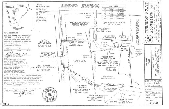 Property Photo:  3412 Rock Quarry Road  NC 27610 