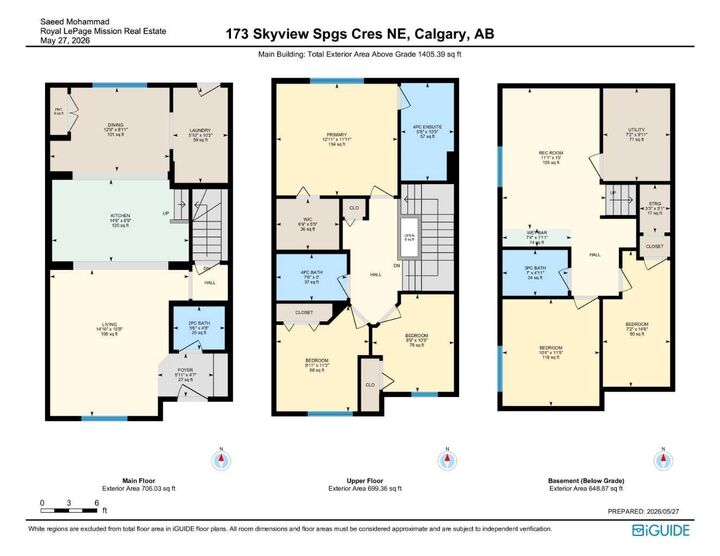 Property Photo:  173 Skyview Springs Crescent NE  AB T3N 0B8 