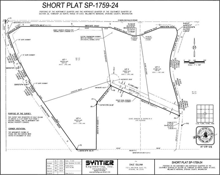 Property Photo: Nka Argonne-Bigelow Gulch Rd Lot 3 WA 99217