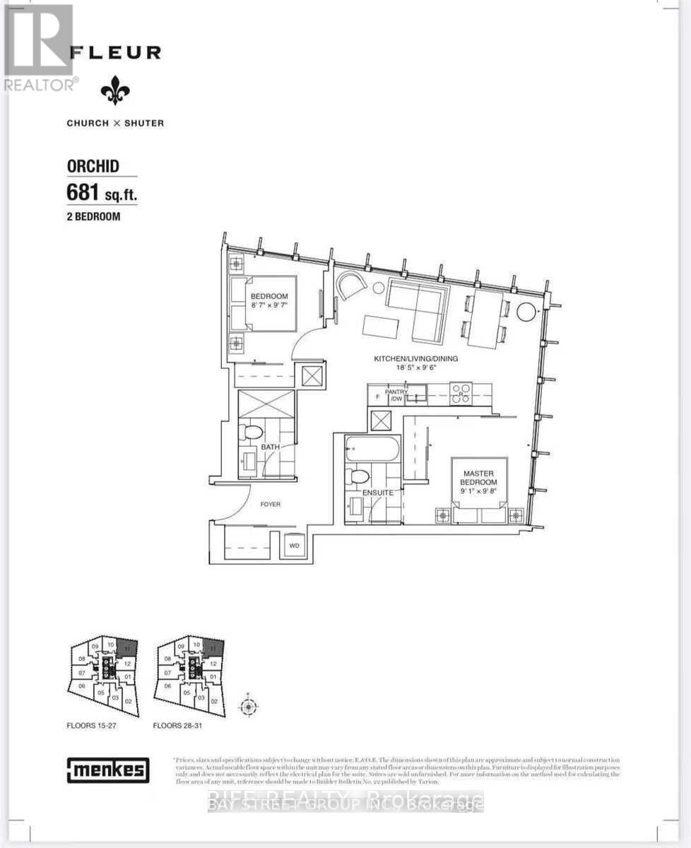 Property Photo: 60 Shuter Street 1711 ON M5B 0B7