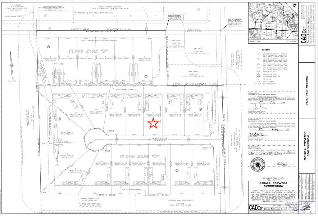 Property Photo:  000 Ochoa St Lot #14  TX 78521 
