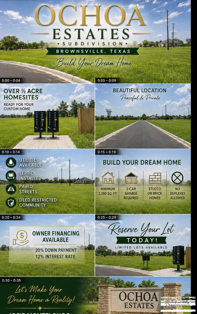 Property Photo:  000 Ochoa St Lot #10  TX 78521 