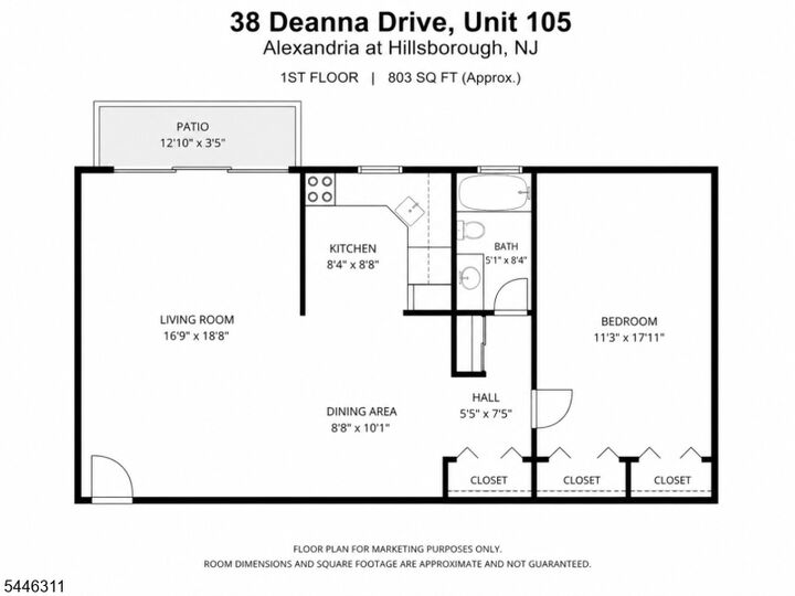 Property Photo: 38 Deanna Dr 105 NJ 08844