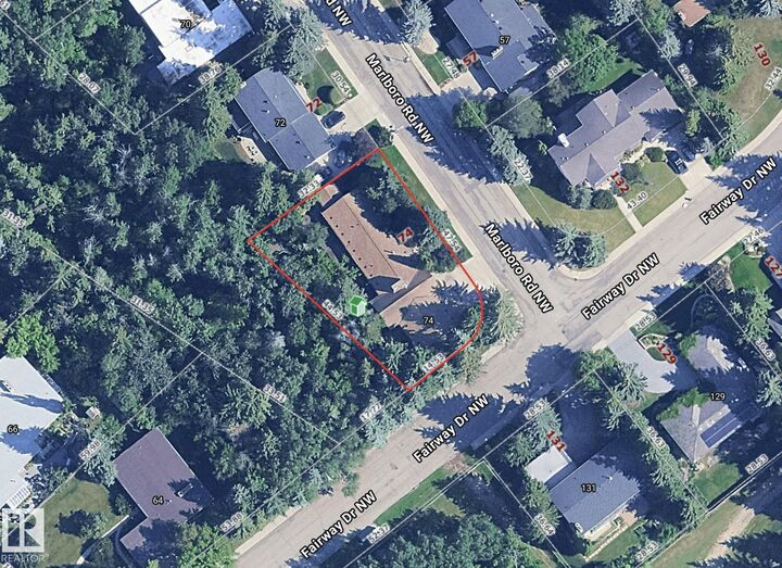 Property Photo:  74 Marlboro Road NW  AB T6J 2C6 