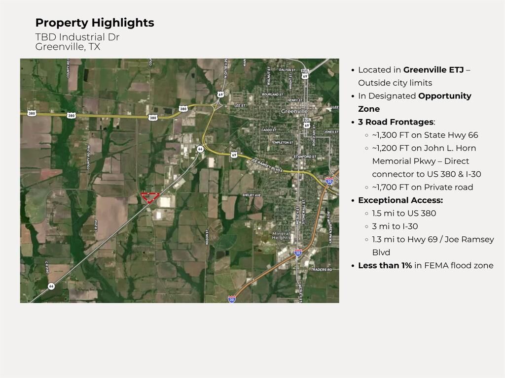 Property Photo: Tbd Industrial Drive TX 75401