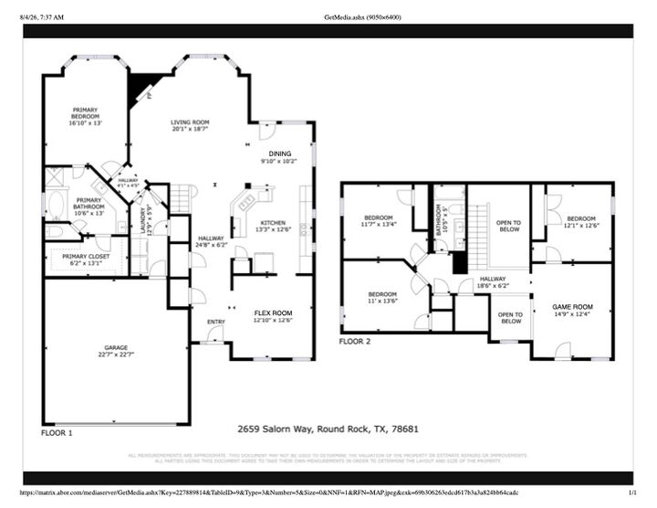 Property Photo:  2659 Salorn Way  TX 78681 