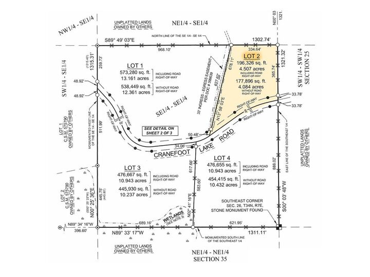 Property Photo: Lot 2 Crane Foot Lake Road WI 54435