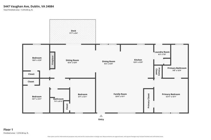 Property Photo: 5447 Vaughan Ave VA 24084