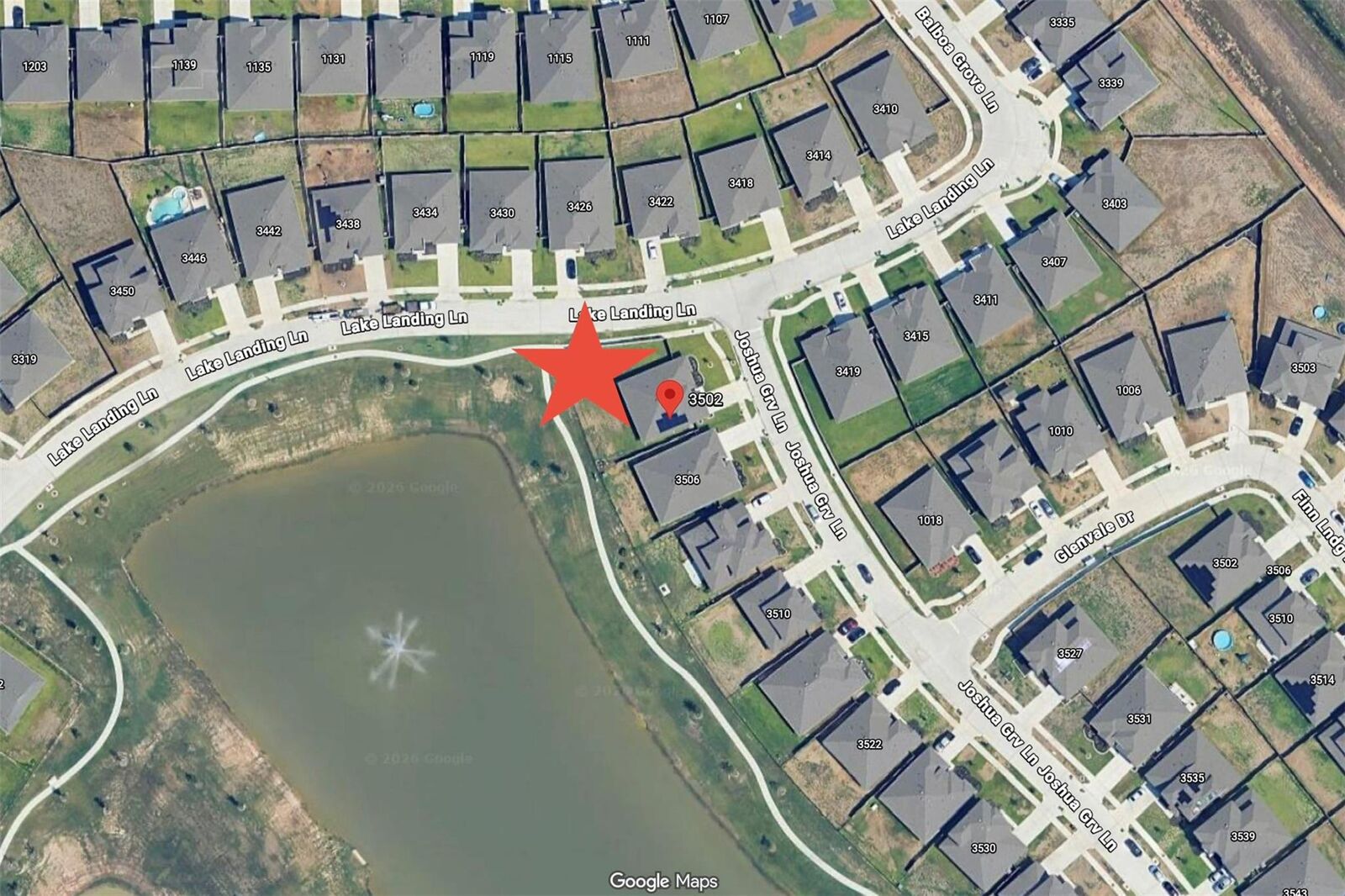 Property Photo: 3502 Joshua Grove Lane TX 77459
