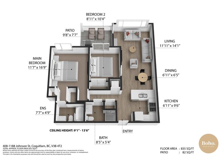 Property Photo:  1188 Johnson Street 408  BC V3B 0H7 
